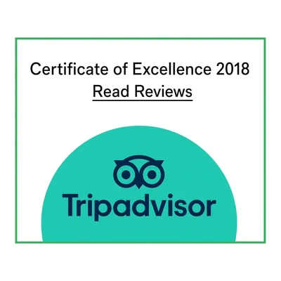 TripAdvisor Certificate of Excellence 2018