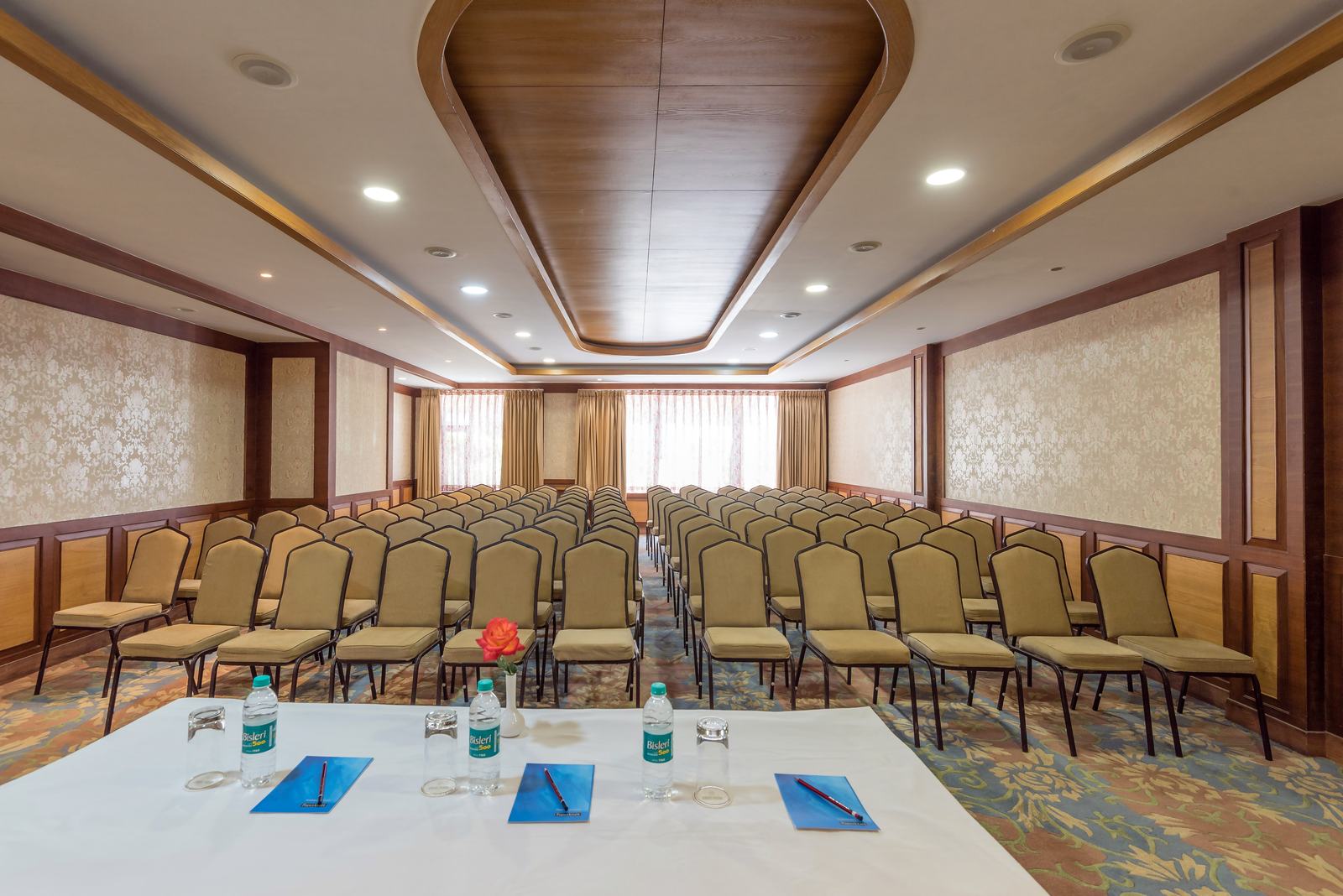 Conference room set in theatre style