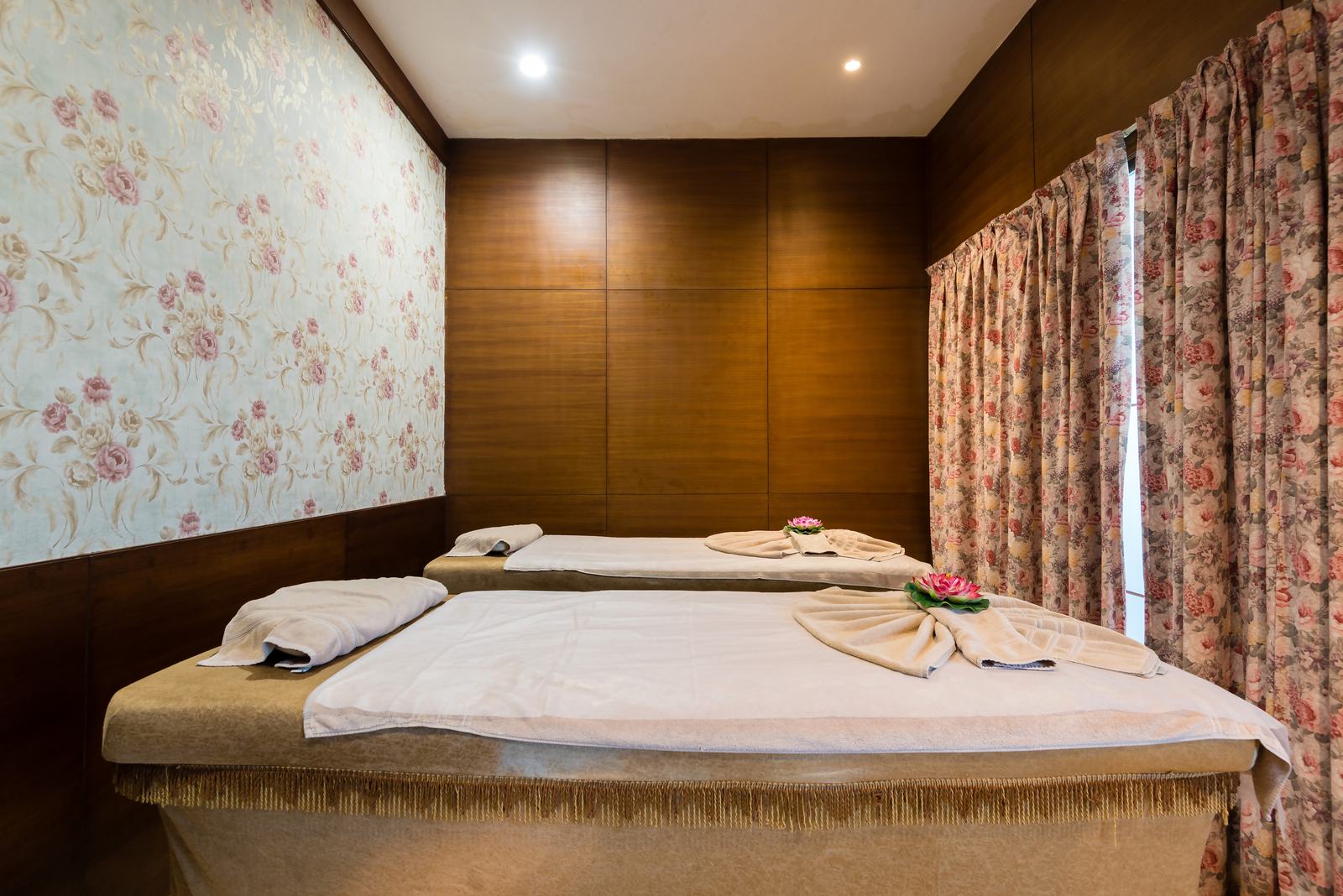 Couples treatment room in the spa
